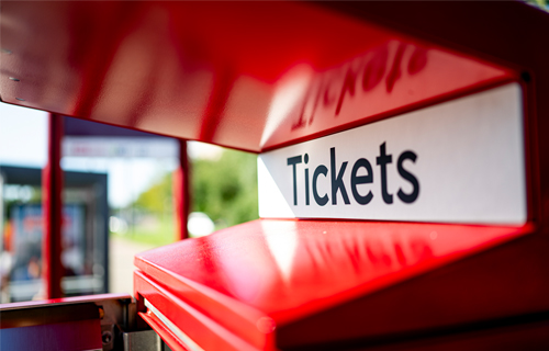 Nahaufnahme Ticketautomat