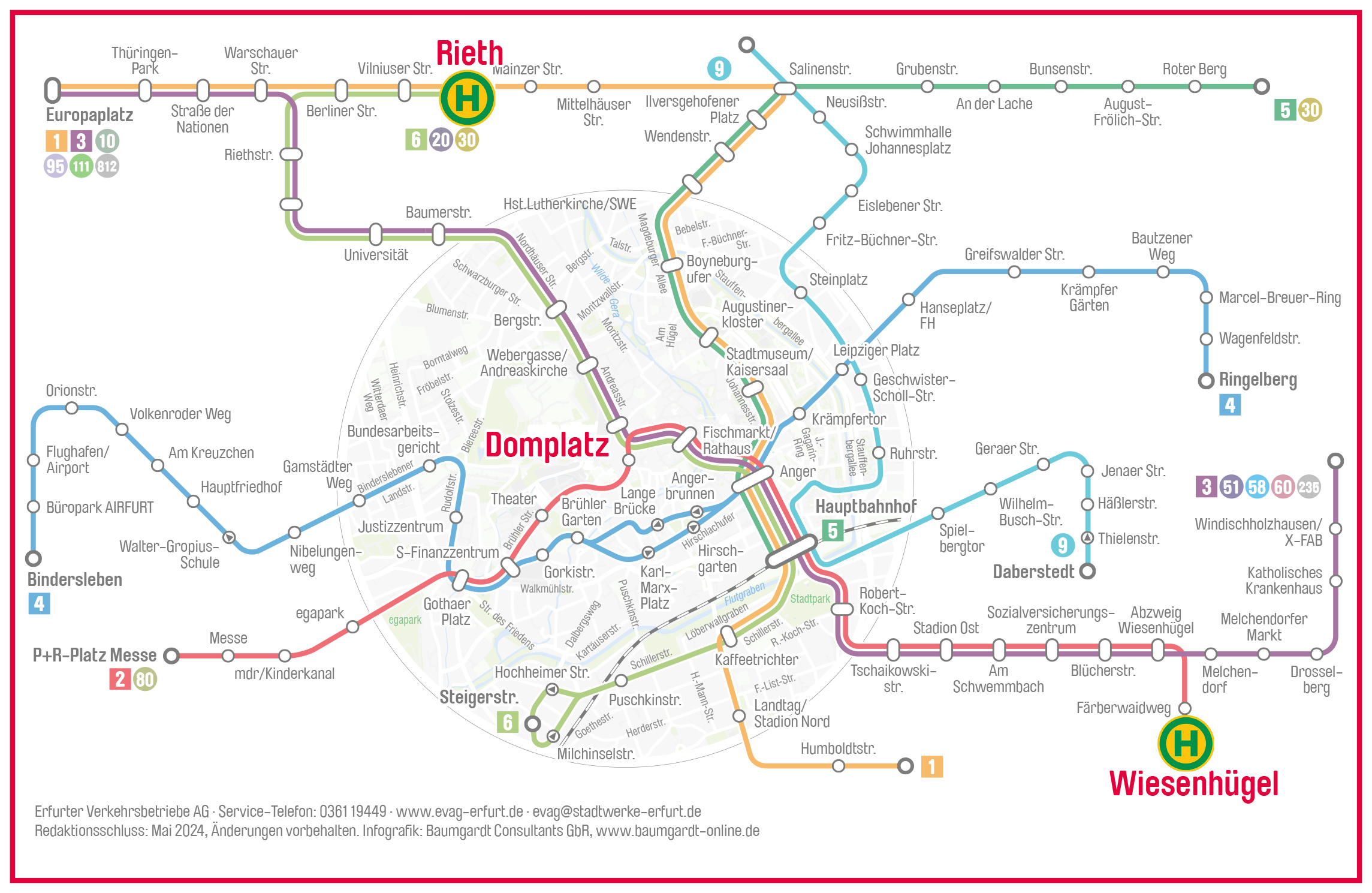 Grafik Liniennetzplan Haltestellen Bewerberbus